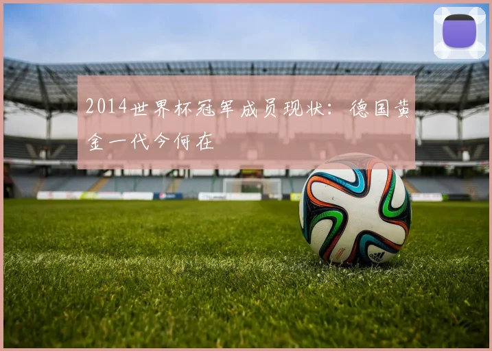 2014世界杯冠军成员现状:德国黄金一代今何在